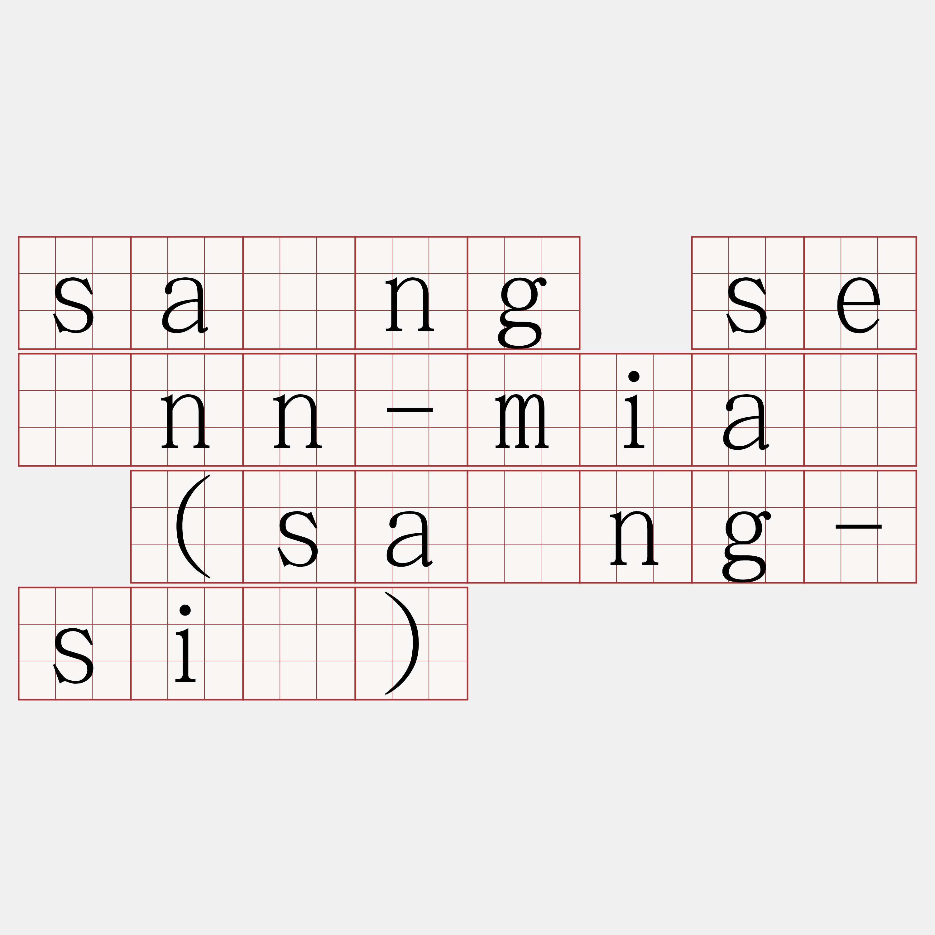 sàng sènn-miā (sàng-sí)